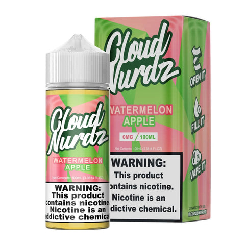 E-Liquid CLOUD NURDZ - WATERMELON APPLE 100ML