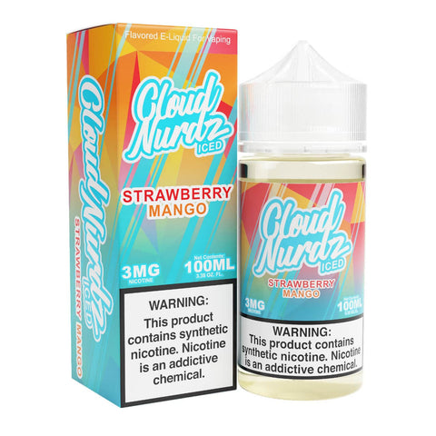 CLOUD NURDZ - ICED STRAWBERRY MANGO 100ML - Vape City USA