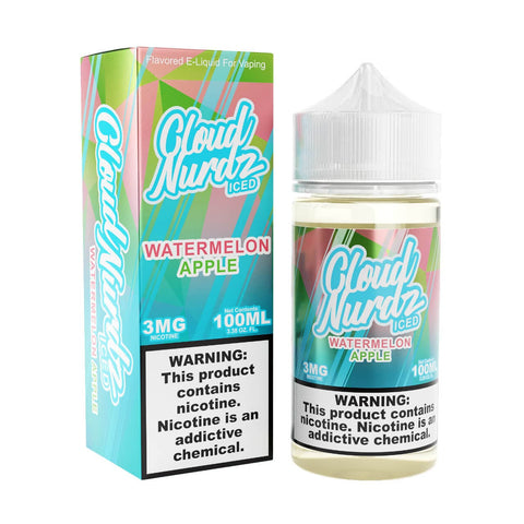CLOUD NURDZ - ICED WATERMELON APPLE 100ML - Vape City USA