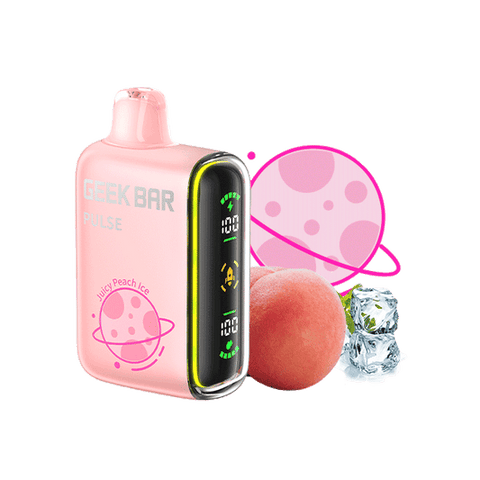 Juicy Peach Ice - Geek Bar Pulse 15000 Disposable Vape