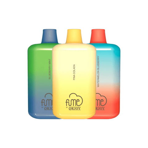 Fume RECHARGE 3 pack flavors like Lush Ice, Mint Ice, and Pina Colada Strawberry