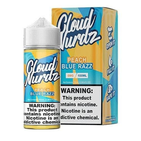 CLOUD NURDZ - BLUE RASPBERRY PEACH 100ML - Vape City USA - Vaporizers & Electronic Cigarettes