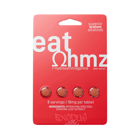 Ohmz 7 Eat Ohmz tablets with delicious 7-Hydroxymitragynine extract in a convenient chewable format