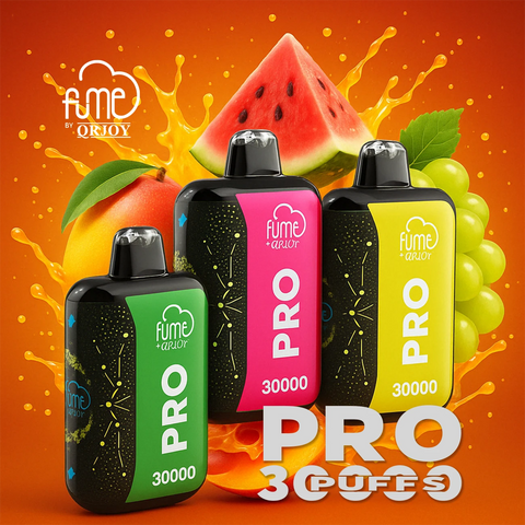 Fume PRO 30K Disposable Vape – 30,000 Puffs Smart Device with Watermelon, Mango, and Grape Flavors