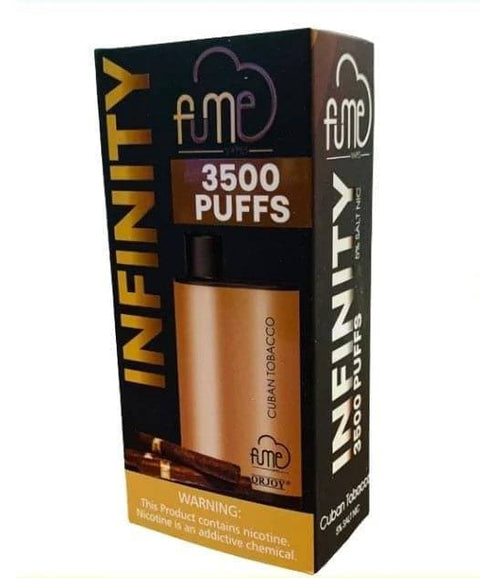 Front view of Fume Infinity Vape packaging