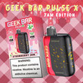Promotional banner for Geek Bar Pulse X Jam Edition Strawberry Jam disposable vape with 25K puffs and jam-inspired design