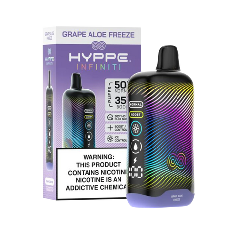 Grape Aloe Freeze – Purple Hyppe vape with grape aloe and frosty hit