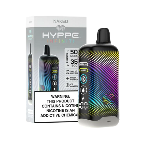 Naked – Minimal Hyppe vape with no flavor – clean and neutral design