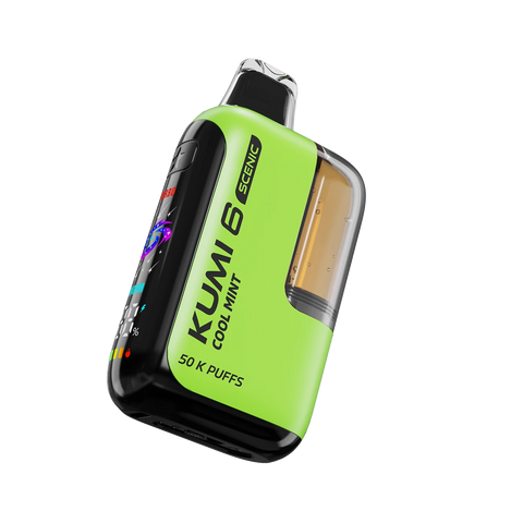 Kumi 6 Scenic 50k Vape in Cool Mint flavor with icy menthol finish
