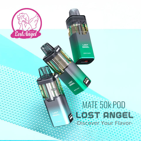 Lost Angel Mate 50K Puffs Pod Disposable Vape with 20mL e-liquid and dual mesh coil