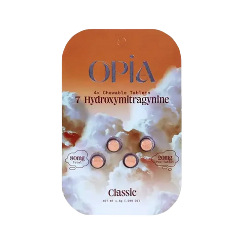 Opia 7-Hydroxymitragynine 20mg Chewable Tablets Classic flavor blister
