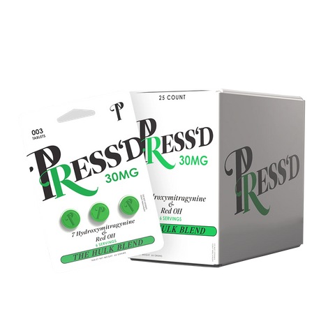 Press’D The Hulk Blend 30MG Tablets box of 25 blisters