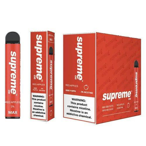SUPREME MAX DISPOSABLE VAPE DEVICE - 10PK - Vape City USA - Vaporizers & Electronic Cigarettes