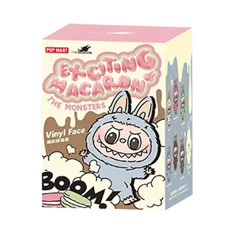 Labubu Exciting Macaron single blind box – mystery vinyl toy packaging by Pop Mart