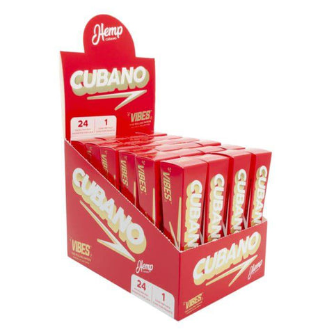 VIBES CUBANO HEMP PRE ROLLED CONE 24CT BOX - Vape City USA - Smoking Accessories