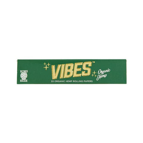 VIBES KING SIZE ORGANIC HEMP ROLLING PAPERS PACK - Vape City USA - Smoking Accessories