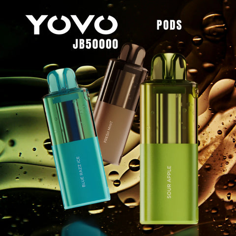 Yovo JB50000 Puffs Disposable Vape Pod with 50000 puffs sleek compact design and rich flavor output