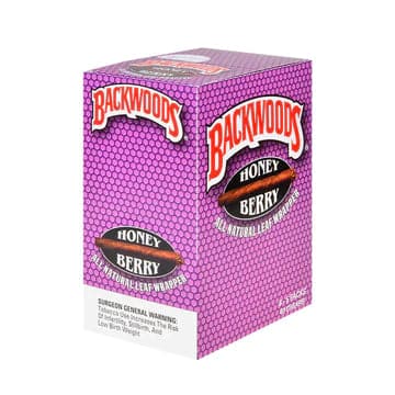 BACKWOODS CIGAR WRAPS HONEY BERRY 8CT BOX - Vape City USA