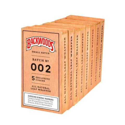 BACKWOODS CIGAR WRAPS SMALL BATCH 002 8CT BOX - Vape City USA