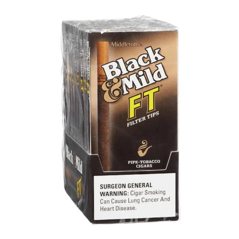 BLACK & MILD CIGAR REGULAR FILTER TIP 5-PACK - 10CT BOX - Vape City USA