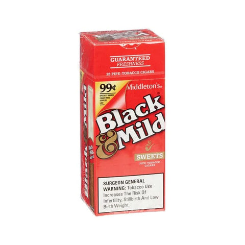 BLACK & MILD CIGAR SWEETS SINGLE - 25CT BOX - Vape City USA