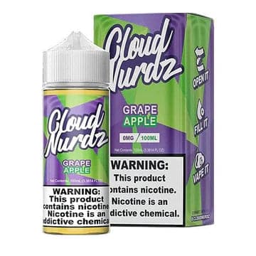 CLOUD NURDZ - GRAPE APPLE 100ML - Vape City USA
