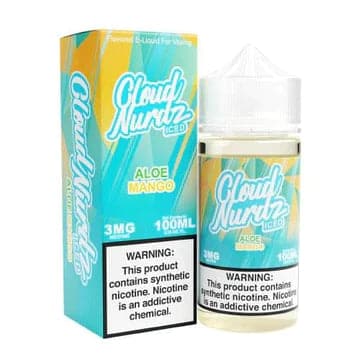 CLOUD NURDZ - ICED ALOE MANGO 100ML - Vape City USA