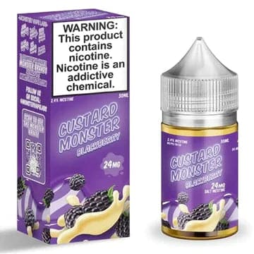 CUSTARD MONSTER SALT - BLACKBERRY CUSTARD 30ML - Vape City USA