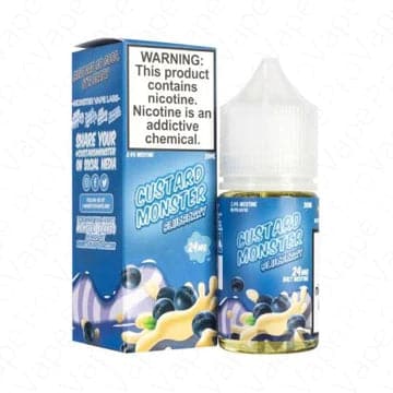 CUSTARD MONSTER SALT - BLUEBERRY CUSTARD 30ML - Vape City USA