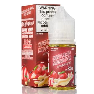 CUSTARD MONSTER SALT - STRAWBERRY CUSTARD 30ML - Vape City USA