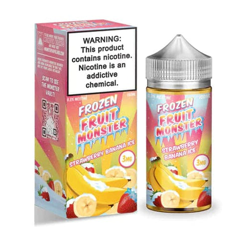 FROZEN FRUIT MONSTER - STRAWBERRY BANANA ICE 100ML - Vape City USA