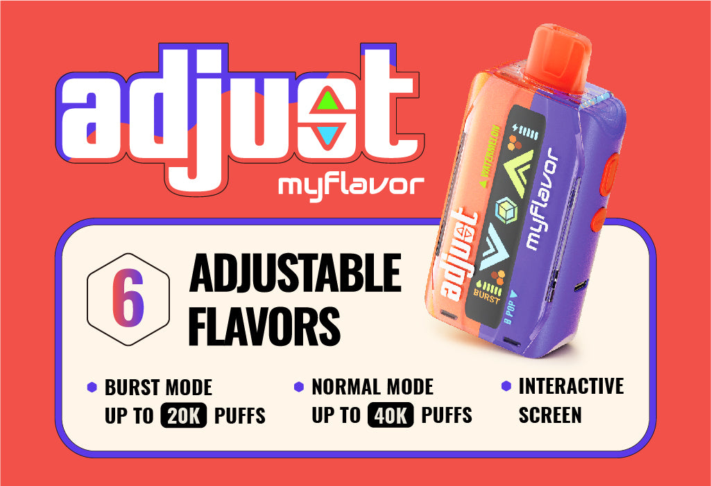 Adjust MyFlavor 40K Disposable Vape – Customize Your Flavor