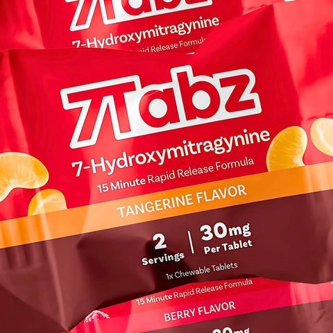 7Tabz Pure 7-Hydroxymitragynine Extra Strength Tablets 40ct box front view – high potency kratom extract