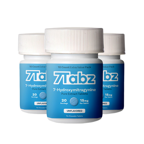 7Tabz Pure 7-Hydroxymitragynine Extract Tablets - 10ct/Bottle | 6 Bottles