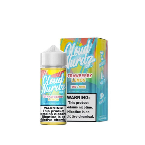 CLOUD NURDZ - ICED STRAWBERRY LEMON 100ML - Vape City USA