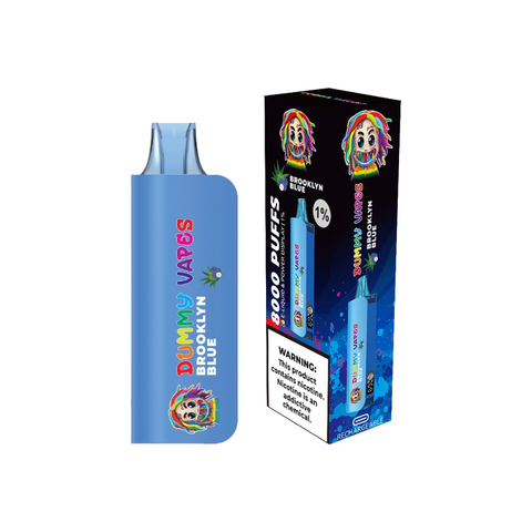 Discover Flavor Bliss with Dummy Vapes 1% Disposable Vape - Brooklyn Blue