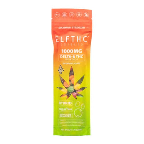 Rainbow Sours - ELF THC DELTA-8 + THC-P Candies 1000MG