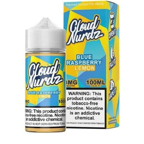 CLOUD NURDZ - BLUE RASPBERRY LEMON 100ML - Vape City USA - Vaporizers & Electronic Cigarettes