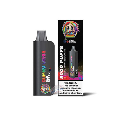 Dummy Vapes 8000 Disposable Vape Bad Berry flavor mixed berry fusion with tart sweet balance