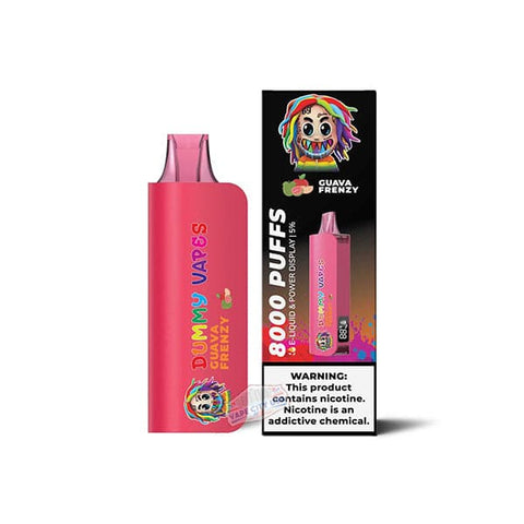 Dummy Vapes 8000 Disposable Vape Guava Frenzy flavor tropical guava sweetness with fresh finish