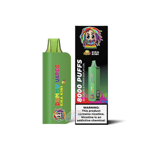 Dummy Vapes 8000 Disposable Vape Kika Kiwi flavor tangy kiwi sweetness with tropical finish
