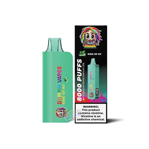 Dummy Vapes 8000 Disposable Vape King Of NY flavor signature berry mix with cool icy notes