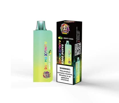 Dummy Vapes 8000 Disposable Vape Zesty Zaza flavor citrus-infused tropical sweet blend