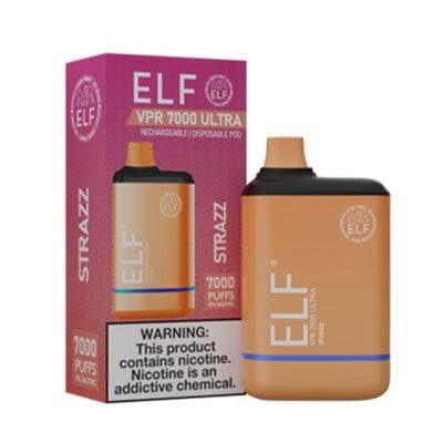 Device and box of ELF VPR 700 ULTRA Disposable Vape  Strazz Flavored