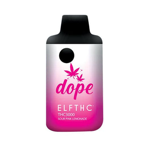The ELF THC THC3000 disposable vape offers relaxing effects and delicious sour pink lemonade flavors.
