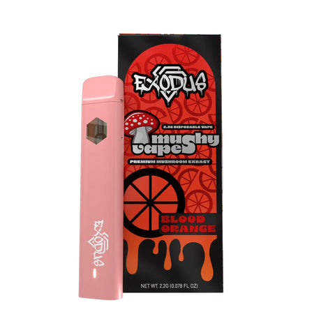 Exodus - Amanita Mushy Disposable 2.2G Blood Orange flavor, zesty and invigorating experience.