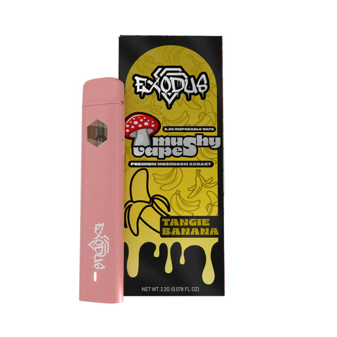 Exodus - Amanita Mushy Disposable 2.2G Tangie Banana flavor, fruity and smooth.