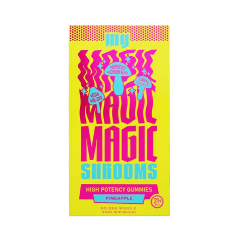 Exodus My Magic Mushy Gummies 12000mg Pineapple flavor, tropical and juicy.