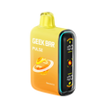 Yellow Geek Bar Thermal Edition vape device with digital display on a white background Banana Ice Flavor
