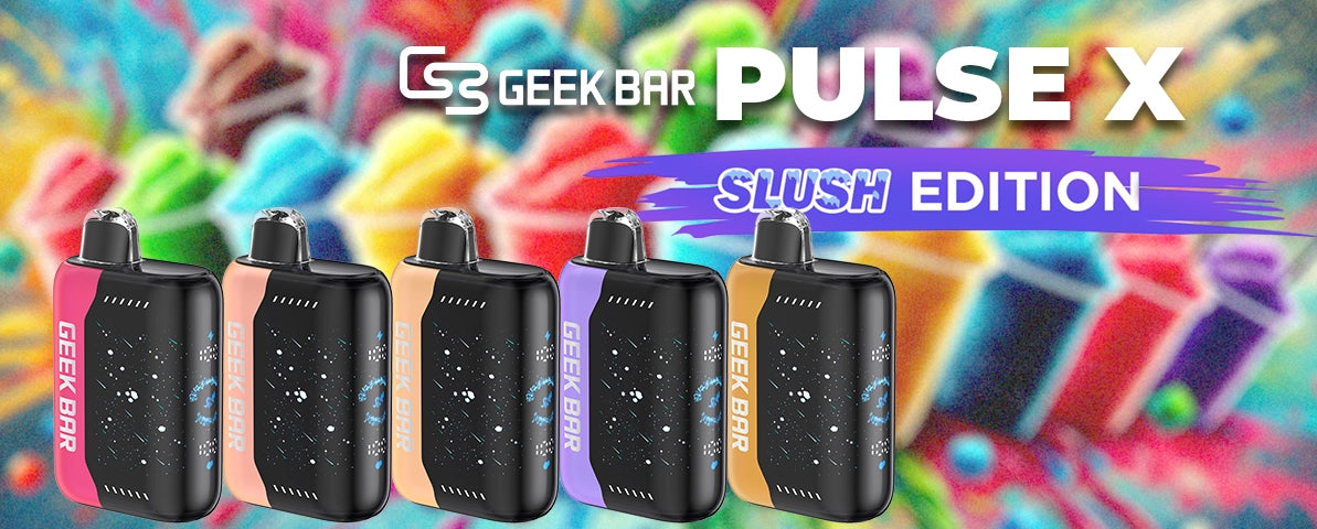 Geek Bar Pulse X Slush Edition Disposable Vape – A sleek, high-capacity vape with five new slushy-inspired flavors and advanced vaping technology.